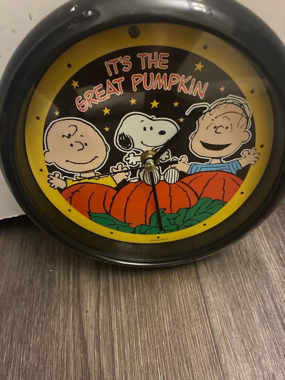 Peanuts It's The Great Pumpkin 8-Inch Halloween Sound Clock